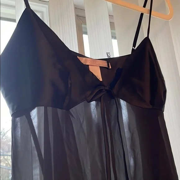 Victoria’s Secret Black Silky Lingerie Dress - Picture 4 of 5